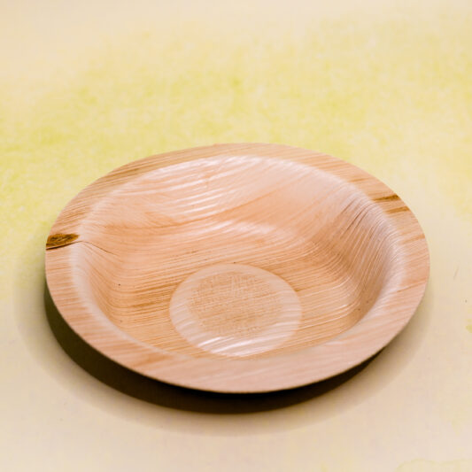 Palmilehest Ümmargune Taldrik 12 cm  25tk/pk