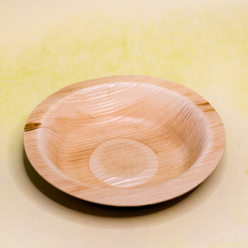 Palmilehest Ümmargune Taldrik 12 cm  25tk/pk