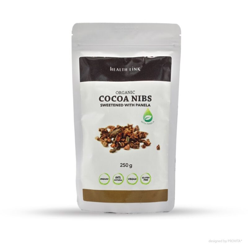 Panelaga Magustatud Kakaonibsid 250g  BIO