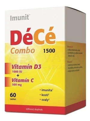 DeCe Combo D3 ja C Vitamiin 1500mg 60tbl