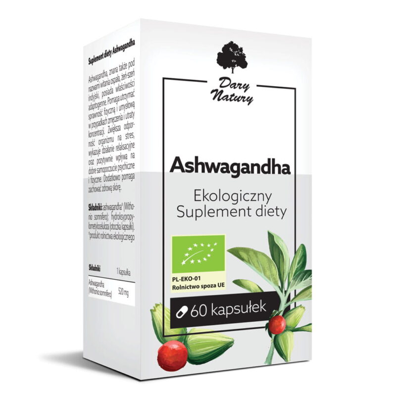 Ashwagandha Toidulisand 60kps BIO