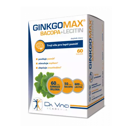 GinkoMAX+Bacopa+Letsitiin 60 kps