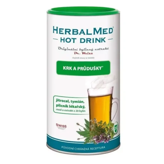 Dr Weiss HERBALMED Köha ja Kurguvalu Kuum Jook C vitamiiniga 180g