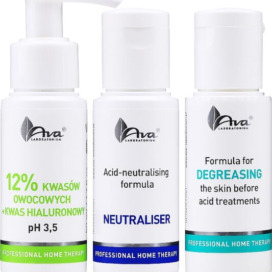 Koorimiskomplekt 12% Puuviljahapped ja Hüaluroonhape 3x50ml