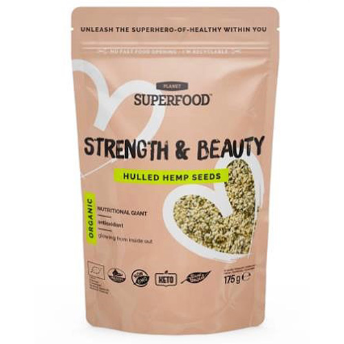 Kooritud Kanepiseemned Strenght & Beauty 175g BIO