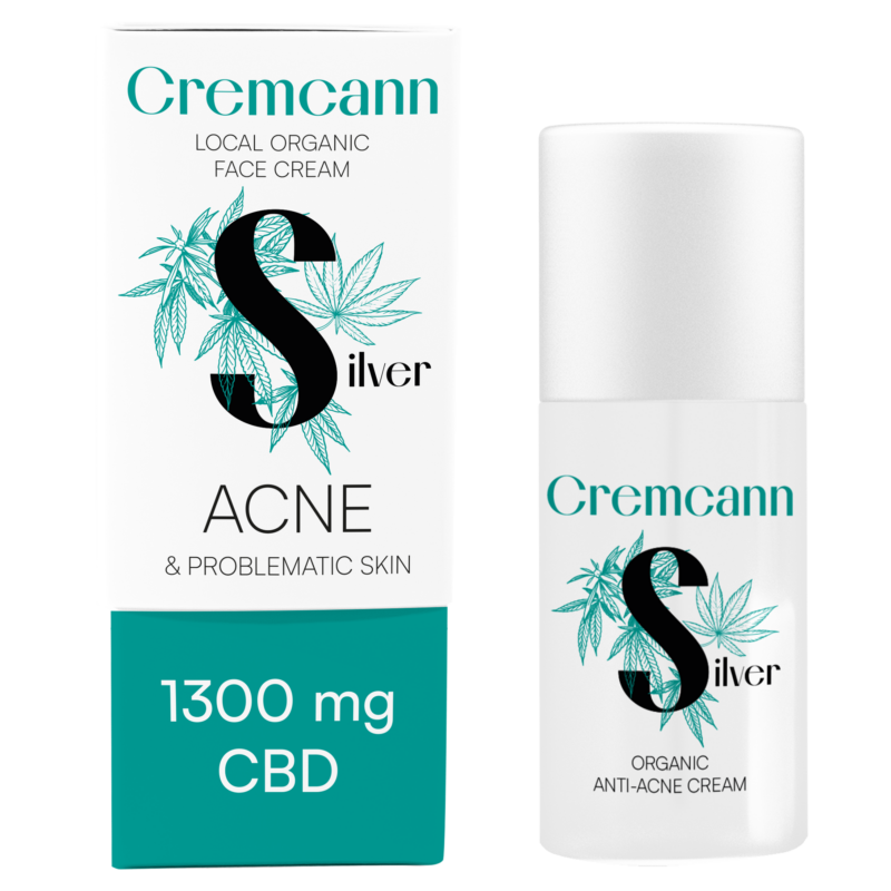 Cremcann Akne Kreem Kolloidhõbedaga 1300 CBD 50ml Airless