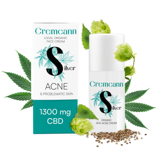 Cremcann Akne Kreem Kolloidhõbedaga 1300 CBD 50ml Airless