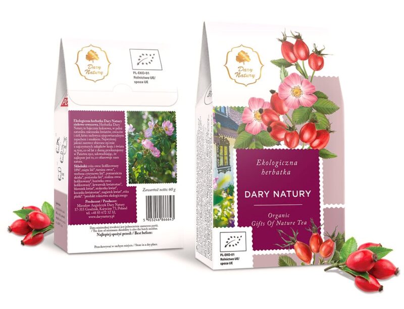 Kibuvitsa-Vaarika-Mustika Vitamiinitee 60g BIO