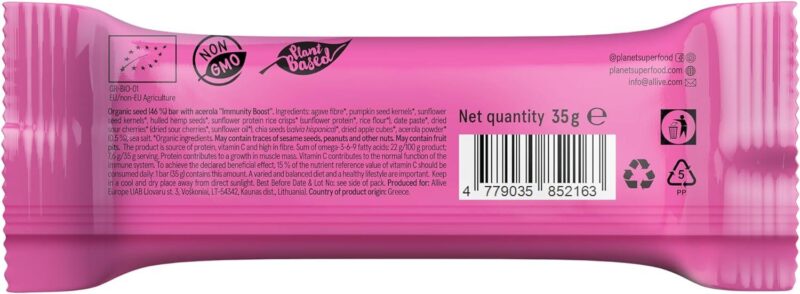 Granola Seemnebatoon Acerolaga IMMUNITY BOOST 35g BIO