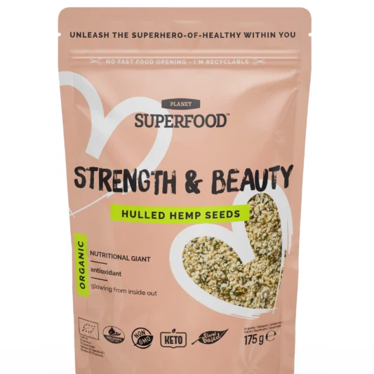 Kooritud Kanepiseemned Strenght & Beauty 175g BIO