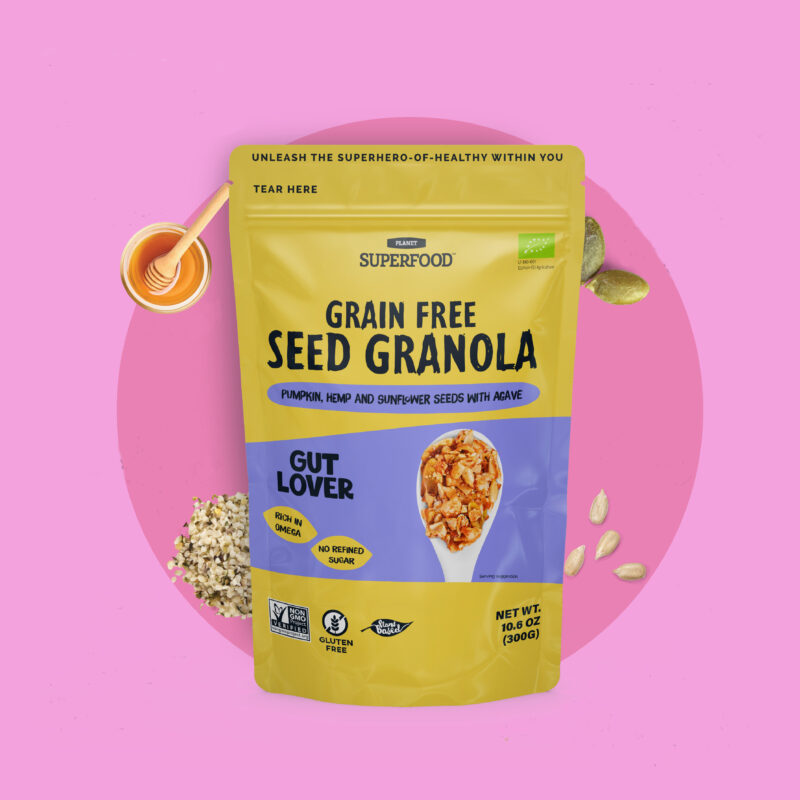 Seemne Granola Agaavisiirupiga GUT LOVER 300g BIO