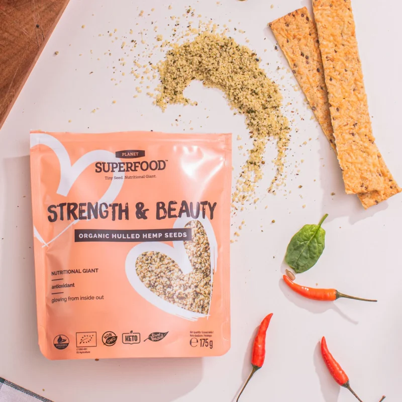 Kooritud Kanepiseemned Strenght & Beauty 175g BIO