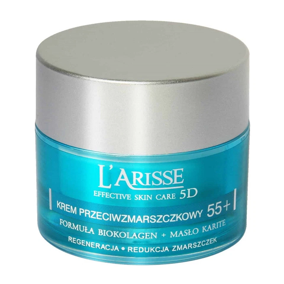 L'Arisse 55+ Biokollageen & Sheavõi Vananemisvastane Kreem 50ml